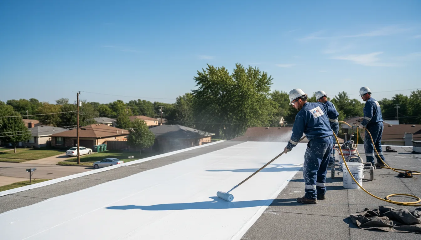Commercial roof coating in Hazel, KY near me